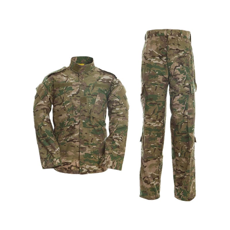 YUSHOW Men's Military Tactical Uniform Camo Combat Jacket and Pants Set