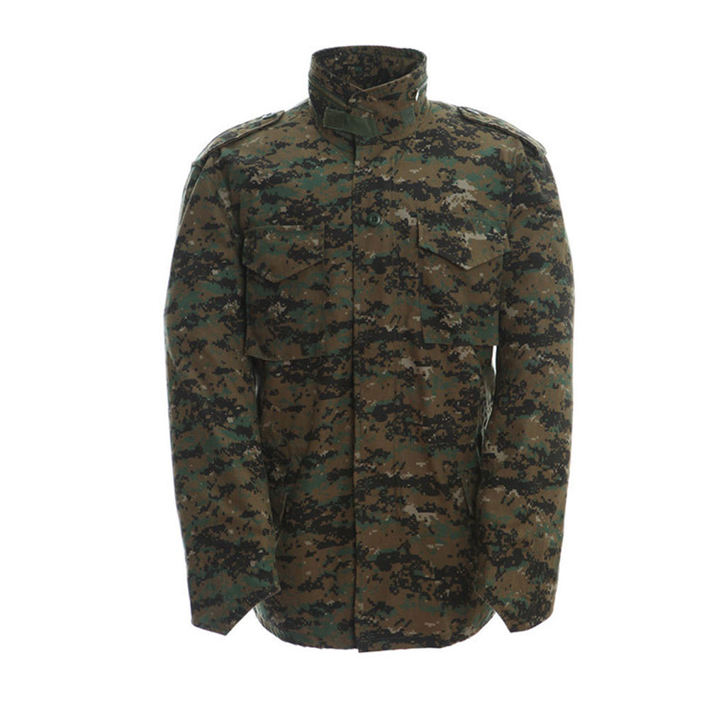 YUSHOW Men's Hunting Field Lightweight Stand Collar Military Jacket