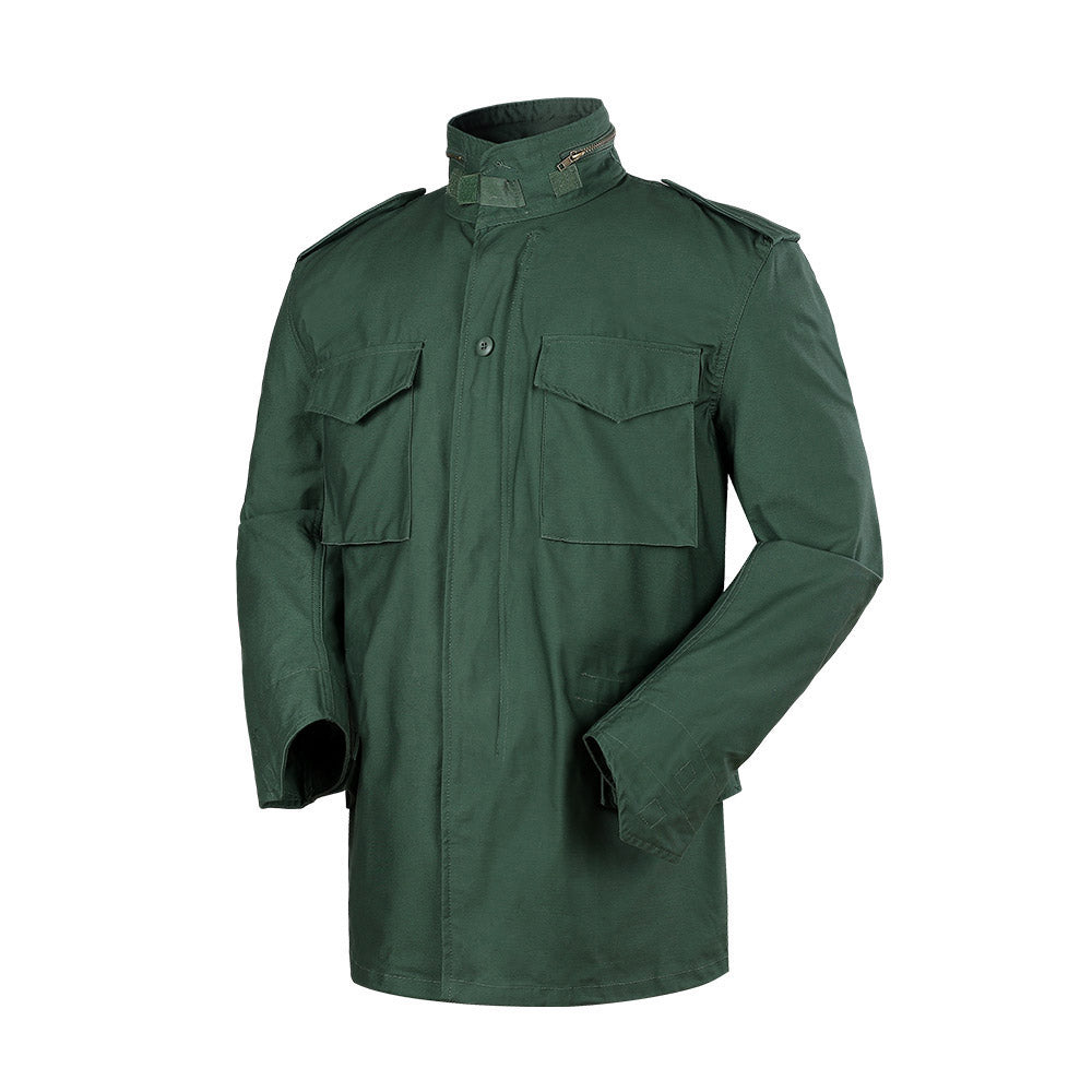 YUSHOW Men's Lightweight Stand Collar Hunting Field Military Jacket