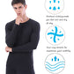 YUSHOW 2 Pack Men Thermal Underwear Top Crew Neck Male Long Johns Shirts Size 2XL