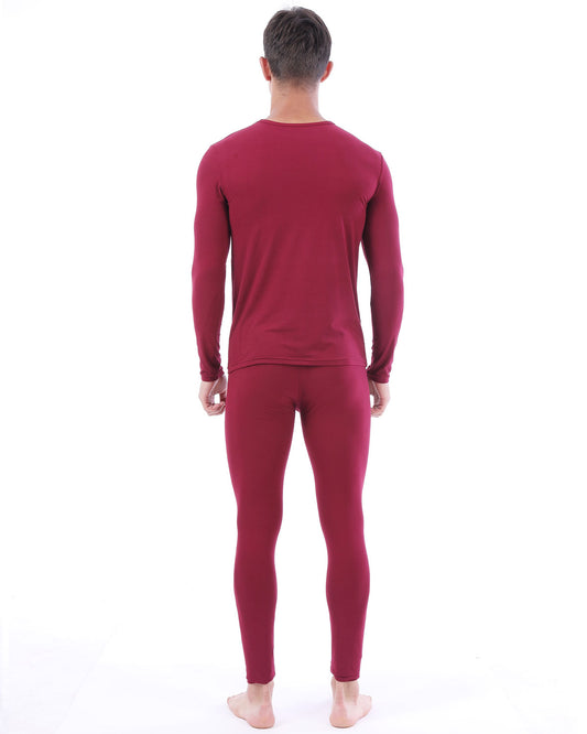YUSHOW 2 Pack Mens Thermal Underwear Tops Ultra Soft Long Sleeve Winter  Undershirts Crew Neck Thermal Wear Shirt : : Clothing, Shoes 